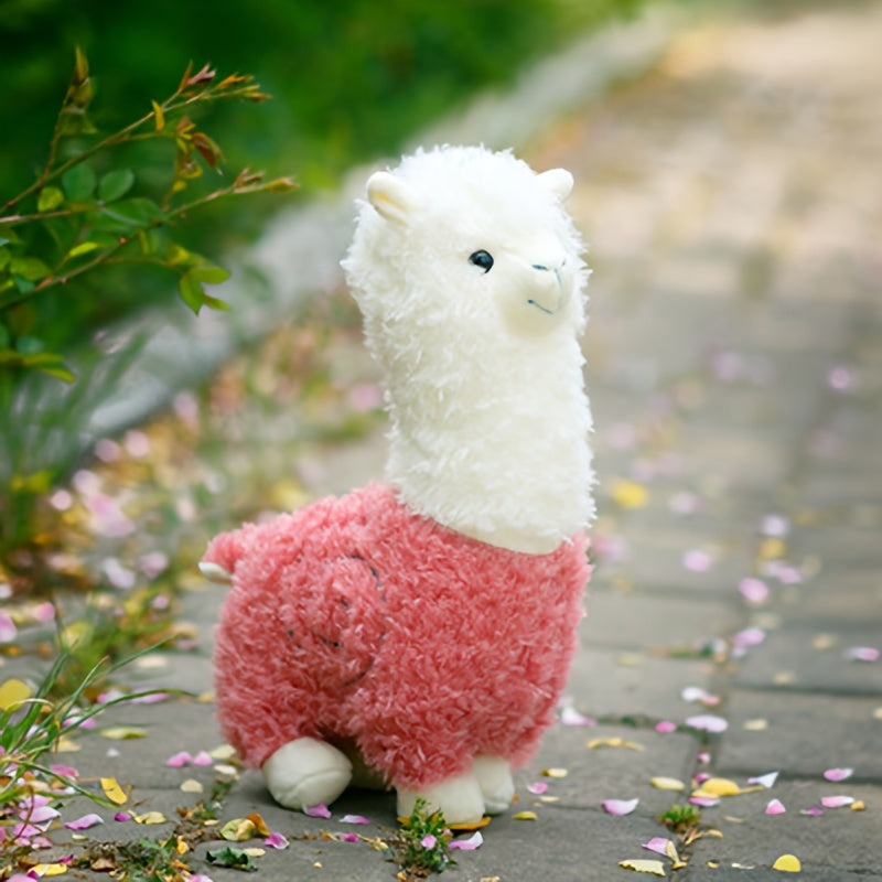 Soft Alpaca Plush Toy for Ages 0-3 with Pillow, Mixed Color