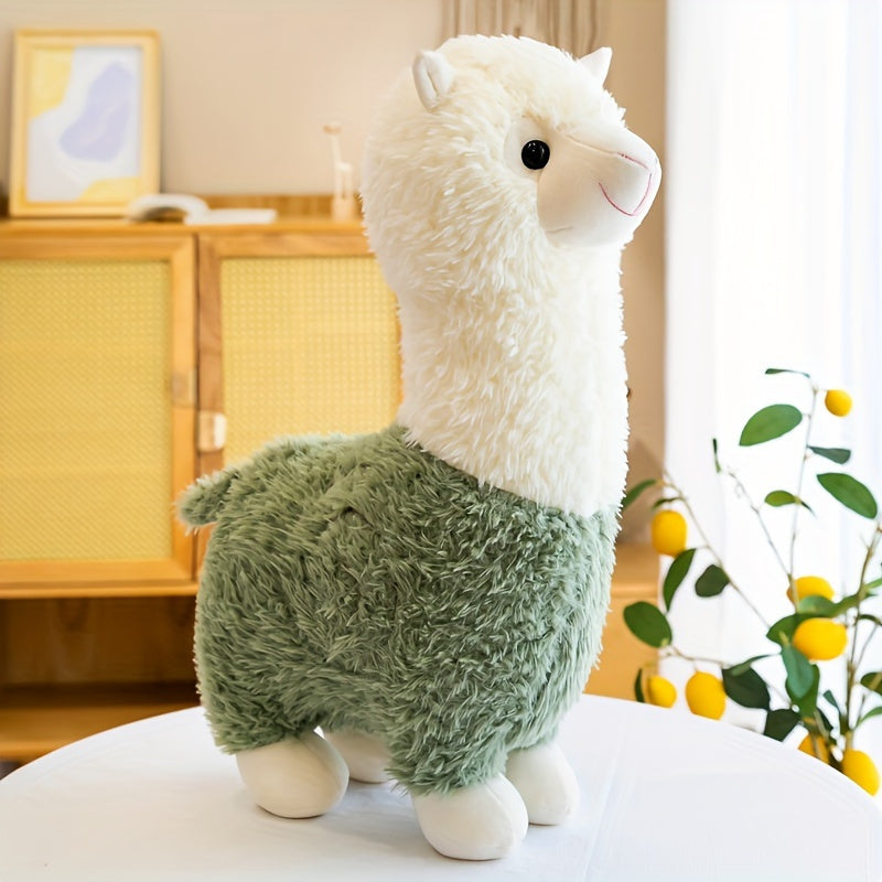 Soft Alpaca Plush Toy for Ages 0-3 with Pillow, Mixed Color