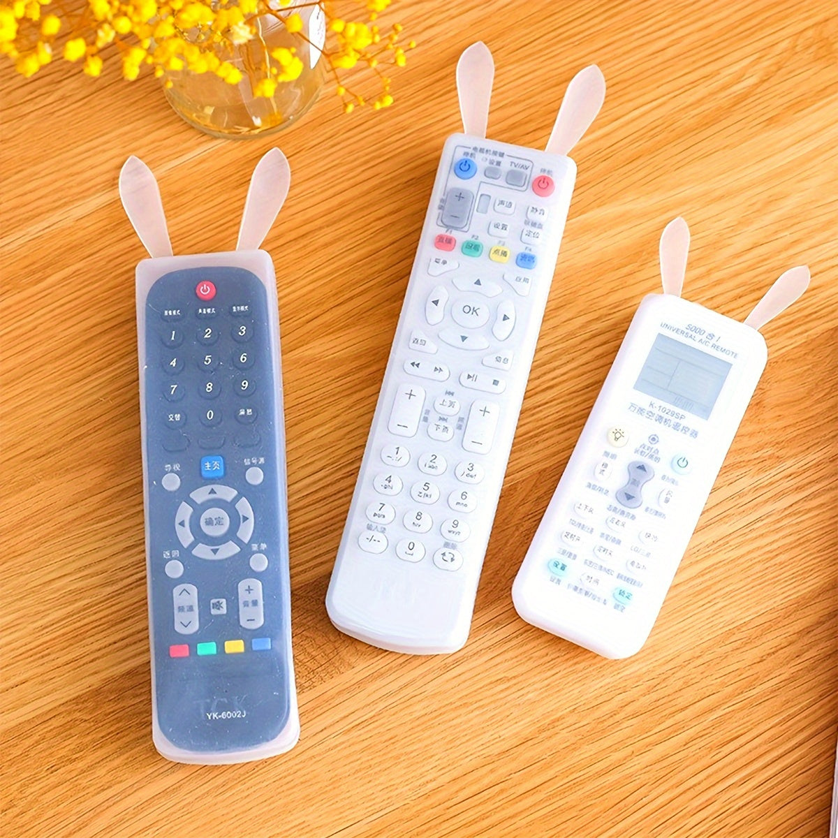 Universal Silicone Remote Control Cover with Rabbit Ear Design for 18 Devices 2023