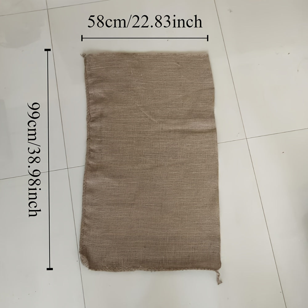 Three Natural Burlap Storage Bags for Appliances Hardware and Sandbags