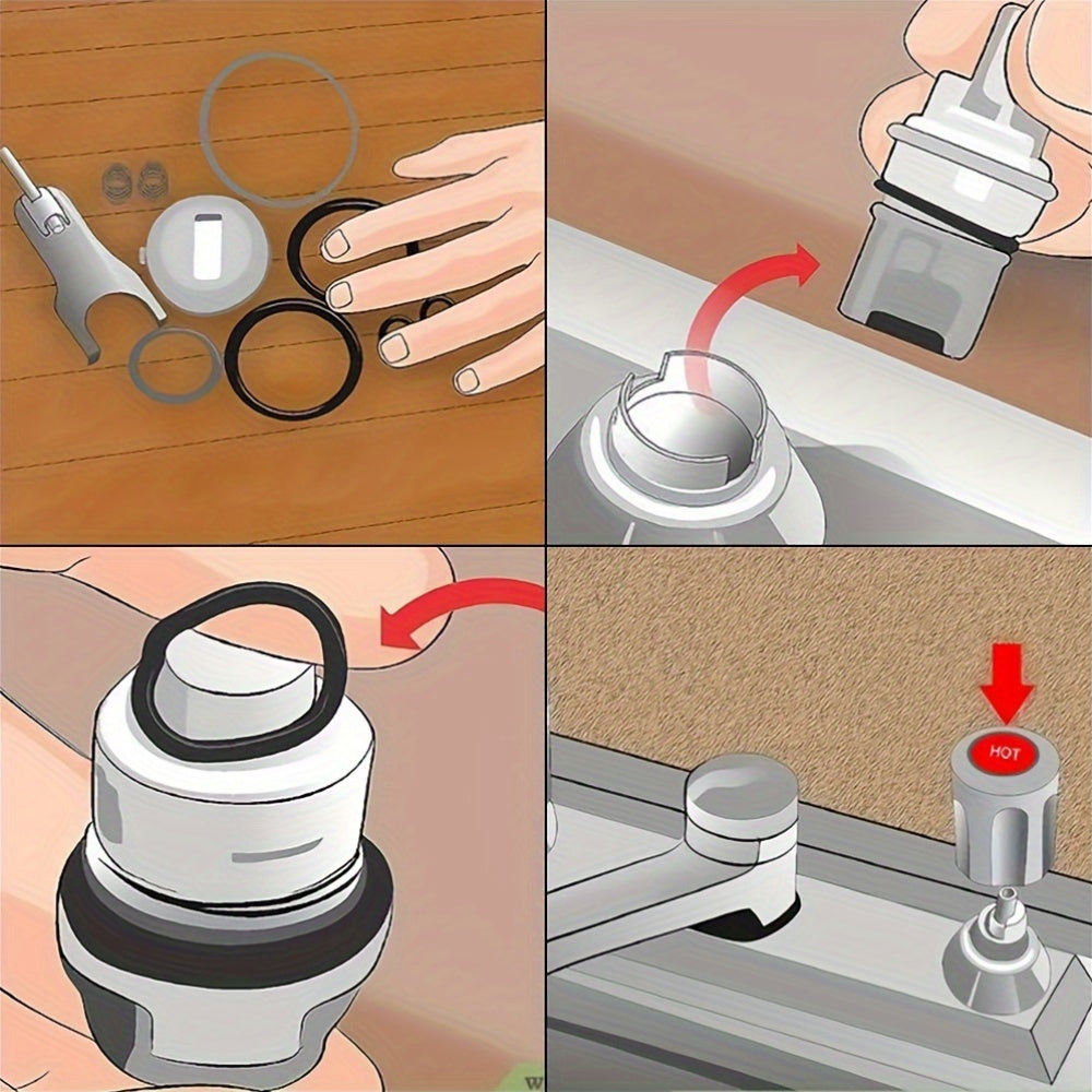 225pcs Rubber O-Ring Assortment Kit 18 Sizes Oil-Resistant Sealing Gaskets for Plumbing Automotive