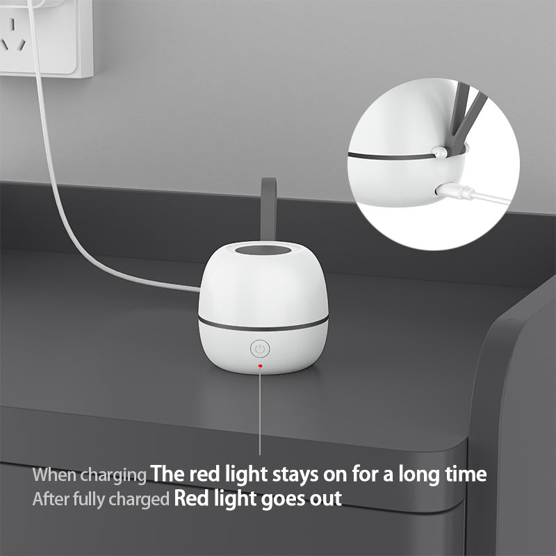 Caja de esterilización y desinfección portátil recargable para niños, blanca, ABS, apta para viajes