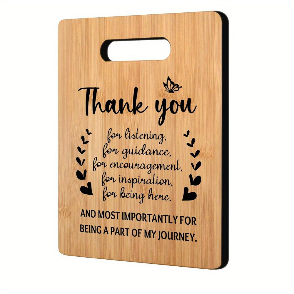 Bamboo Cutting Board for Gratitude Gifts for Women Coworkers Friends Nurses Teachers Graduation Bridal Shower