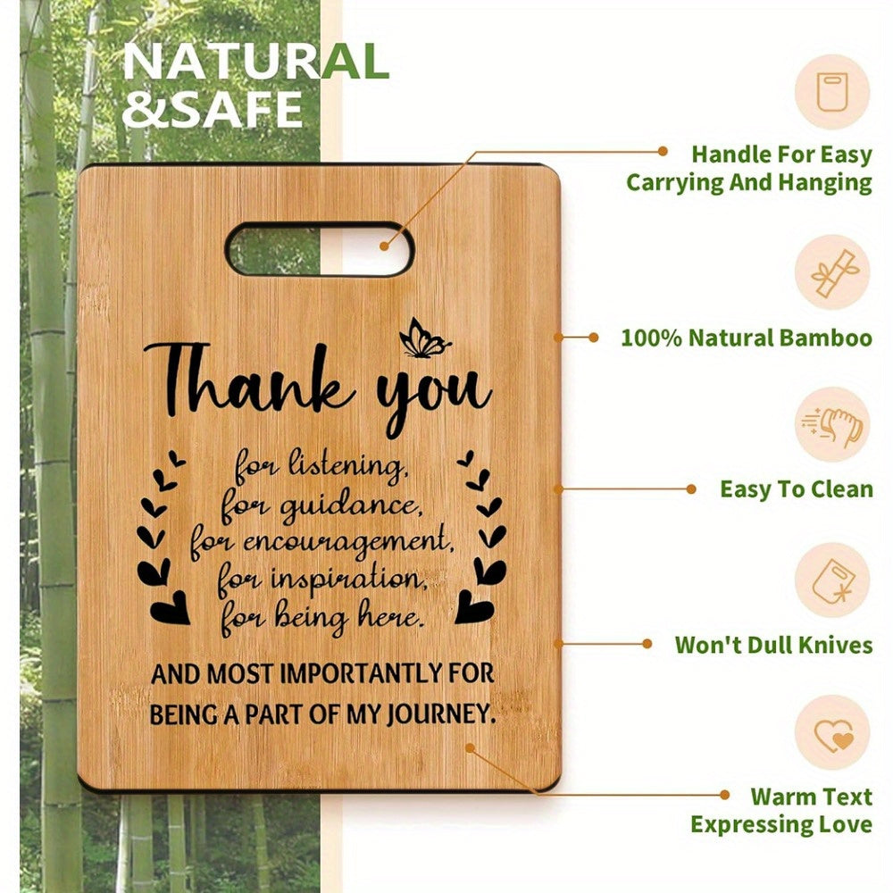 Bamboo Cutting Board for Gratitude Gifts for Women Coworkers Friends Nurses Teachers Graduation Bridal Shower