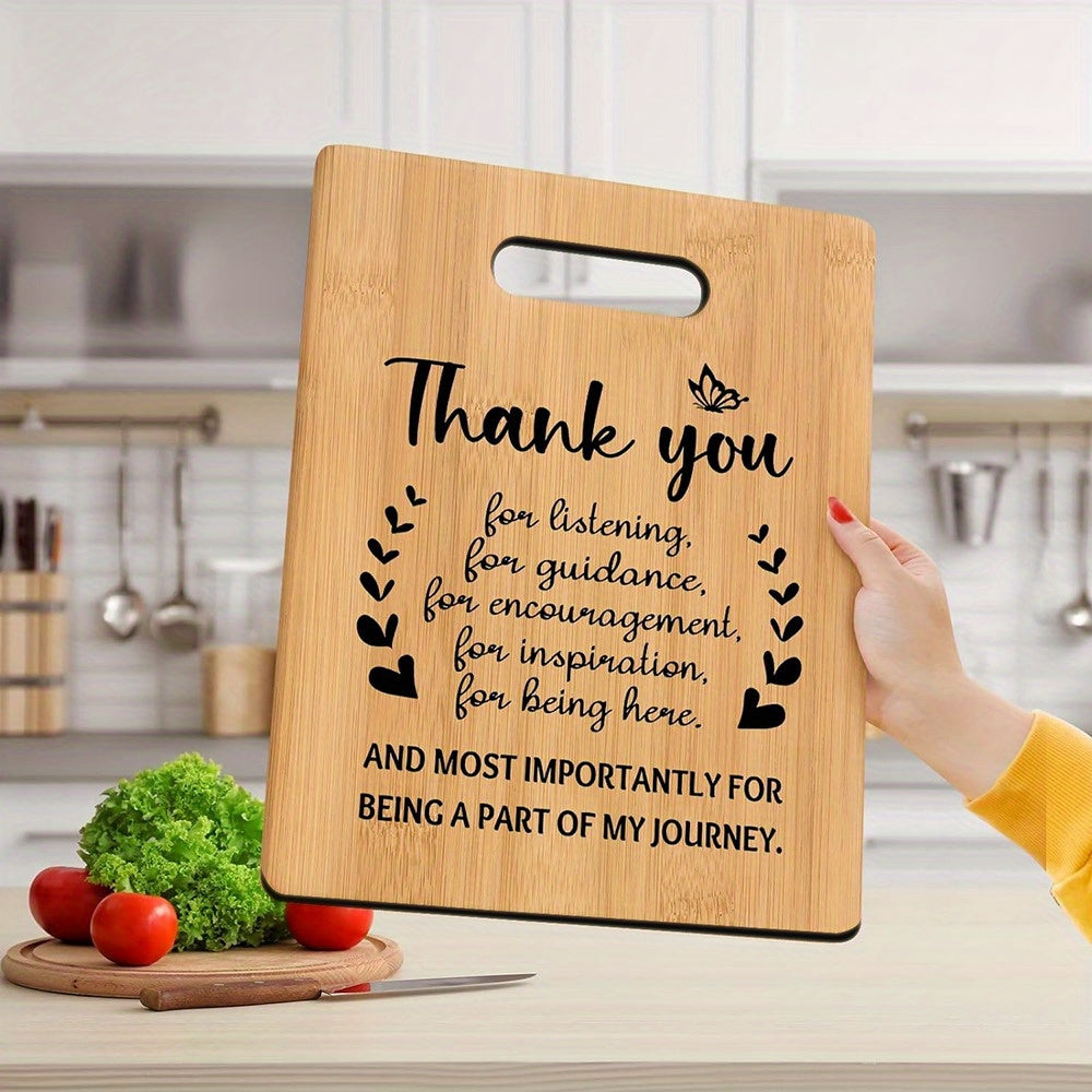 Bamboo Cutting Board for Gratitude Gifts for Women Coworkers Friends Nurses Teachers Graduation Bridal Shower