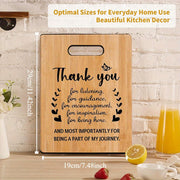 Bamboo Cutting Board for Gratitude Gifts for Women Coworkers Friends Nurses Teachers Graduation Bridal Shower