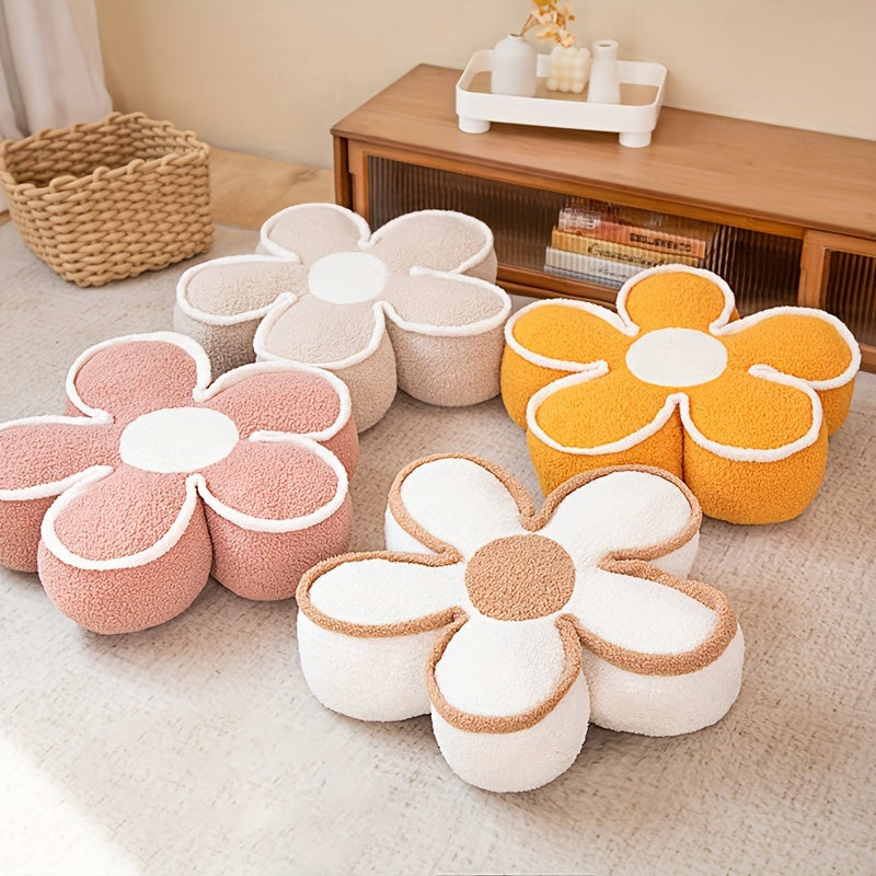 Cojín floral de 50cm para decoración de sofá, almohada gruesa, acento para el hogar