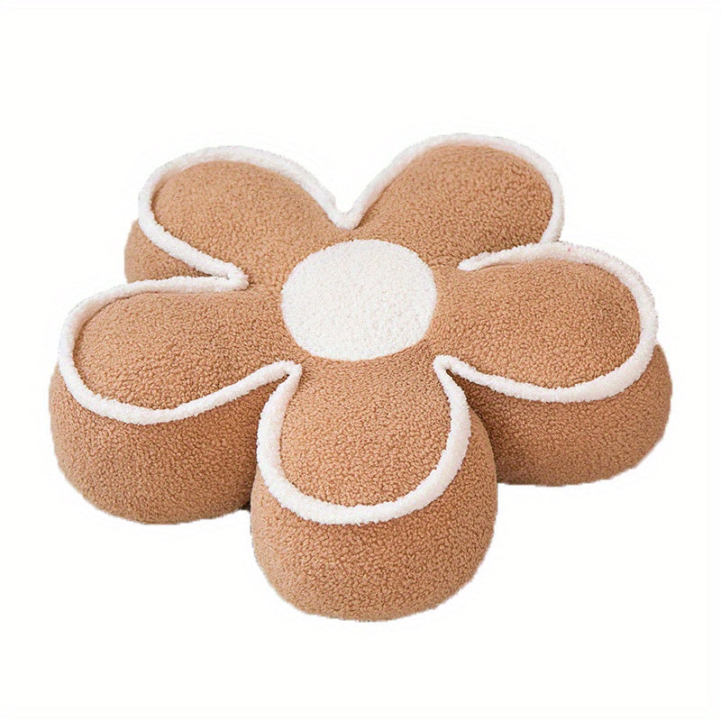 Cojín floral de 50cm para decoración de sofá, almohada gruesa, acento para el hogar