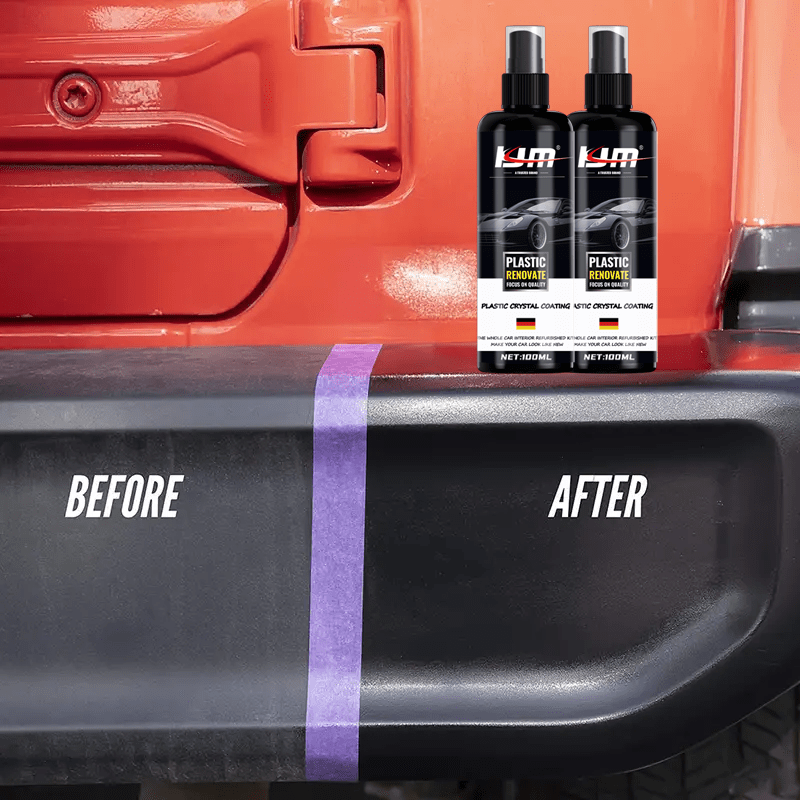 Cera restauradora de plástico para coche 100ml, recubrimiento hidrofóbico para interior y exterior