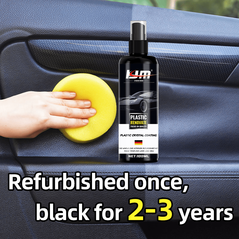 Car Plastic Restorer Wax 100ml Hydrophobic Coating for Interior Exterior