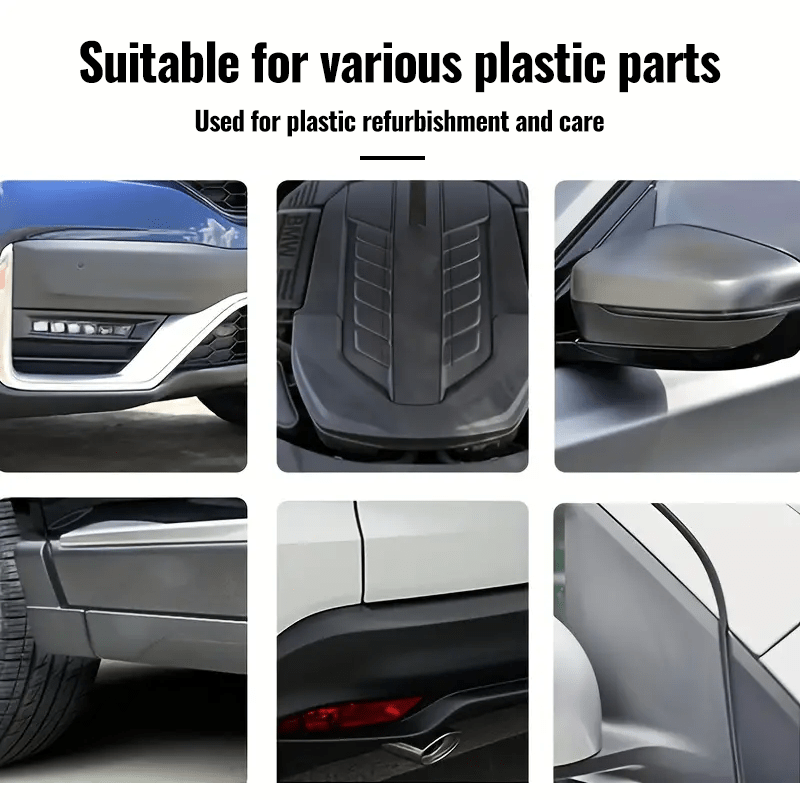 Cera restauradora de plástico para coche 100ml, recubrimiento hidrofóbico para interior y exterior