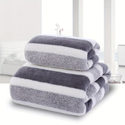Coral Fleece Towel Set Soft Absorbent Quick-Dry for Pool Home Gym RV