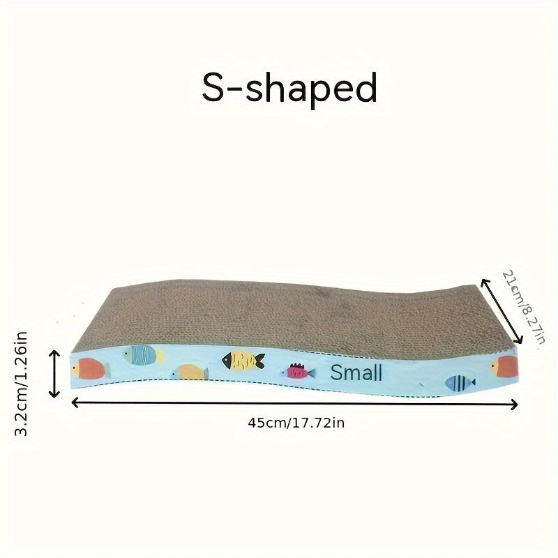 High-Density Corrugated Cardboard Reversible Cat Lounge and Scratcher