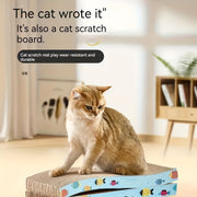 High-Density Corrugated Cardboard Reversible Cat Lounge and Scratcher