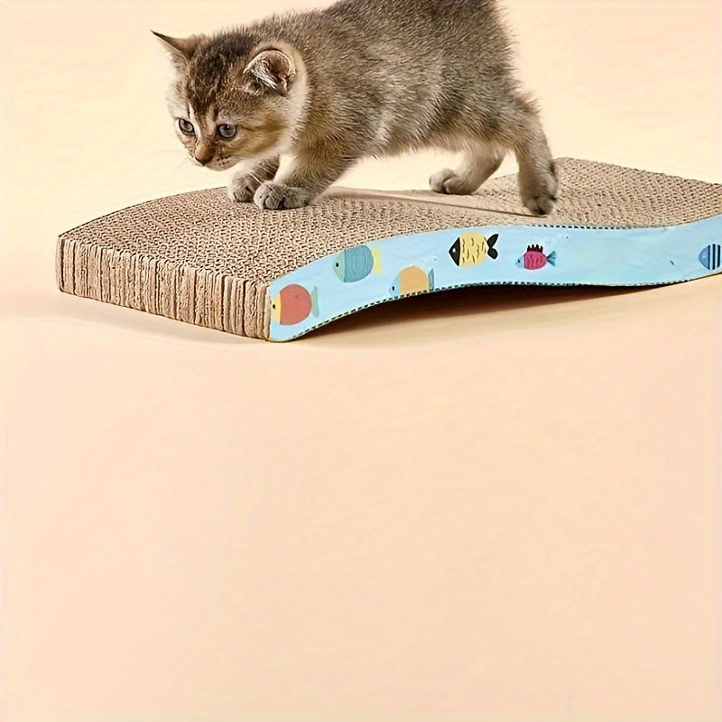 High-Density Corrugated Cardboard Reversible Cat Lounge and Scratcher