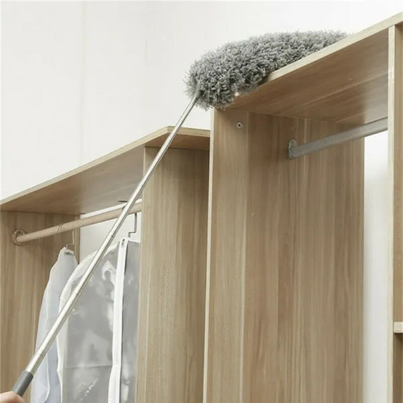 Electrostatic Microfiber Duster with Extendable Handle for Furniture and Fans