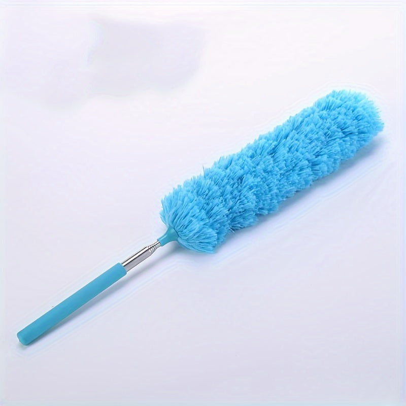 Plumero electrostático de microfibra con mango extensible para muebles y ventiladores