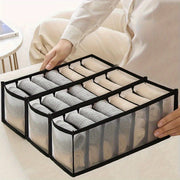 7-Grid Mesh Underwear and Socks Organizer for Drawer Storage Space Saving