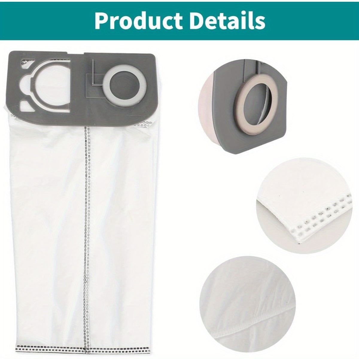 6 ta HEPA changyutgich sumkasi R25 seriyali vertikal changyutgichlar bilan mos keladi