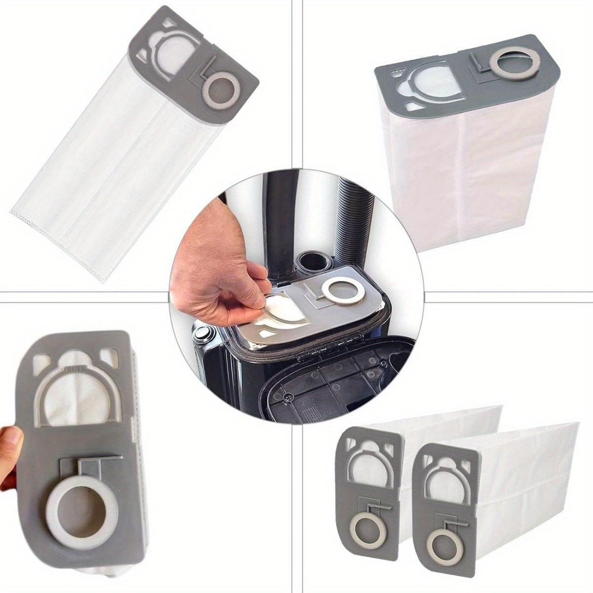 6 ta HEPA changyutgich sumkasi R25 seriyali vertikal changyutgichlar bilan mos keladi