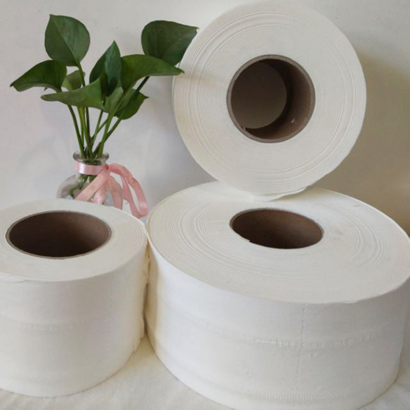 Оптовая упаковка туалетной бумаги с необработанным деревянным сердечником, доступна в упаковках по 4 или 6 штук, идеально подходит для уборки в доме, на кухне и в ресторане, без красителей.