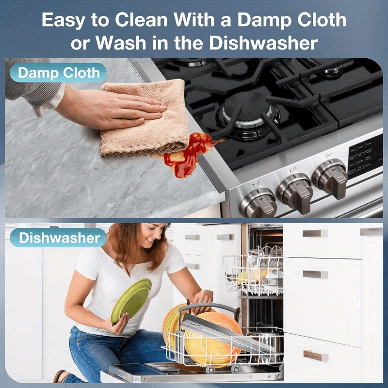 Stainless Steel Stove Gap Covers for Kitchen Counter, Heat Resistant, Fits 35.05cm Gaps