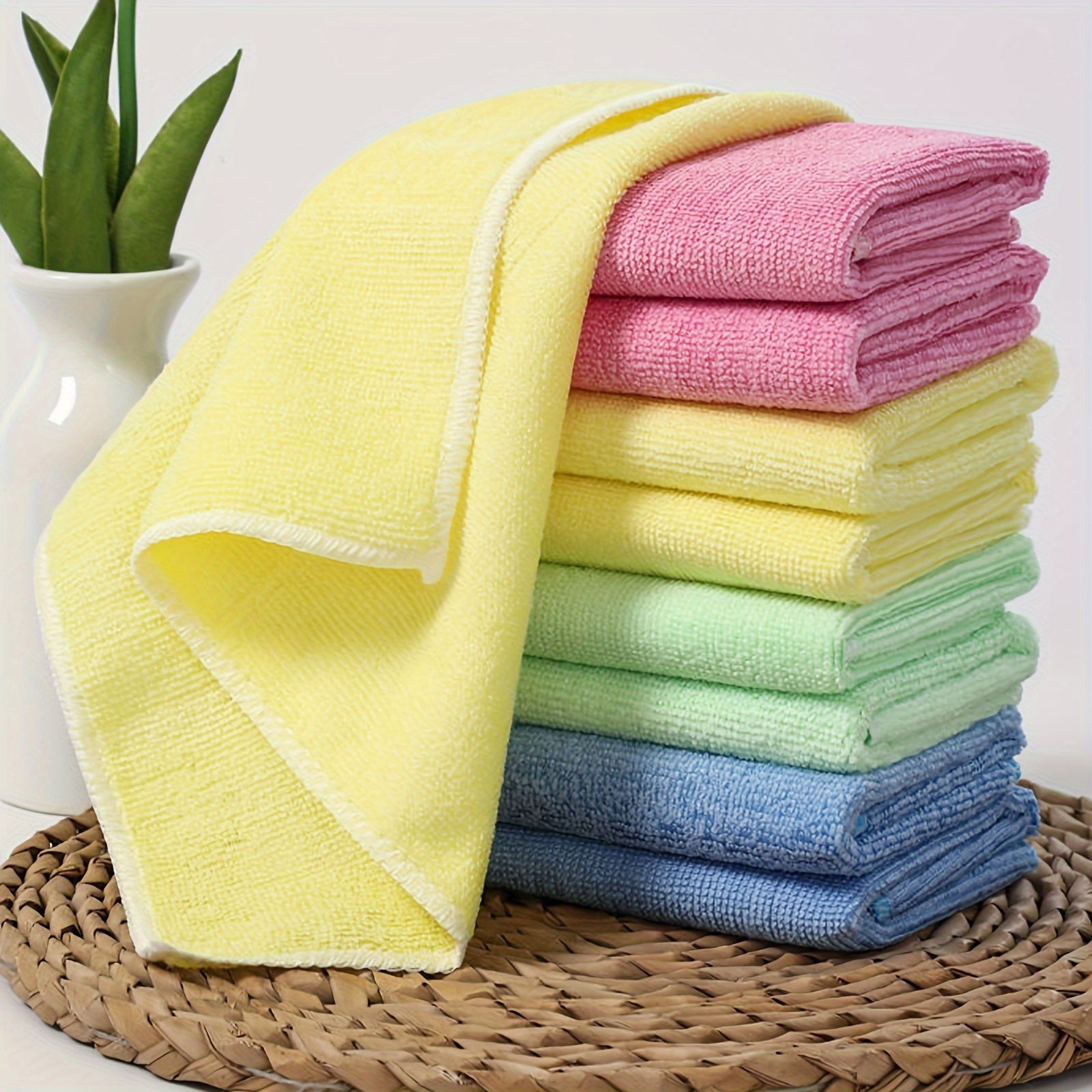 Reusable Kitchen Wipes 5-10 Pack, Absorbent Dish Cloths for Cleaning