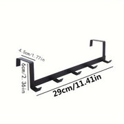 Organizador de estantería de almacenamiento de metal para puerta de uso pesado para cocina, baño y hogar