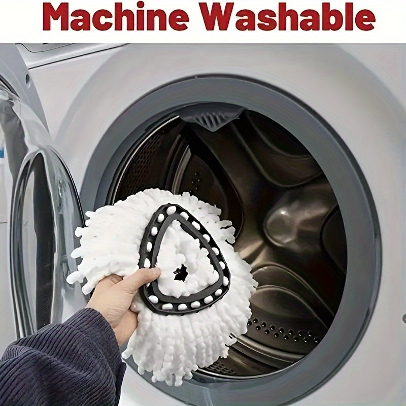 Microfiber Spin Mop Refill Head for Floors and Bathrooms, Reusable, 1 Piece