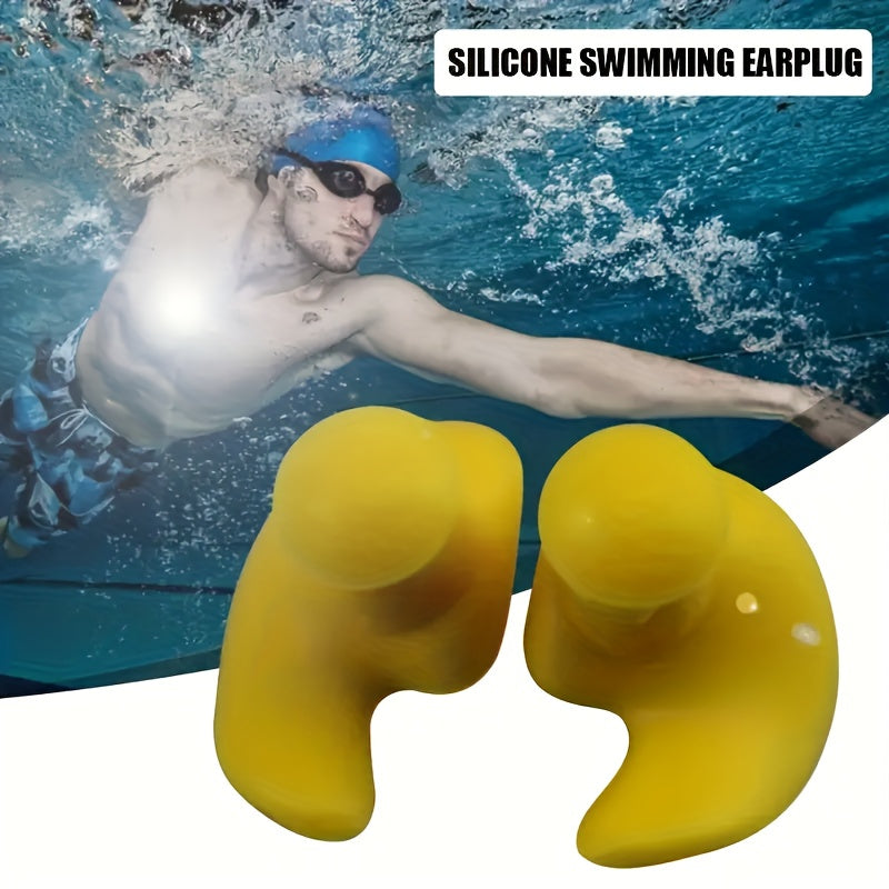 Reusable Silicone Earplugs for Swimming and Sound Blocking