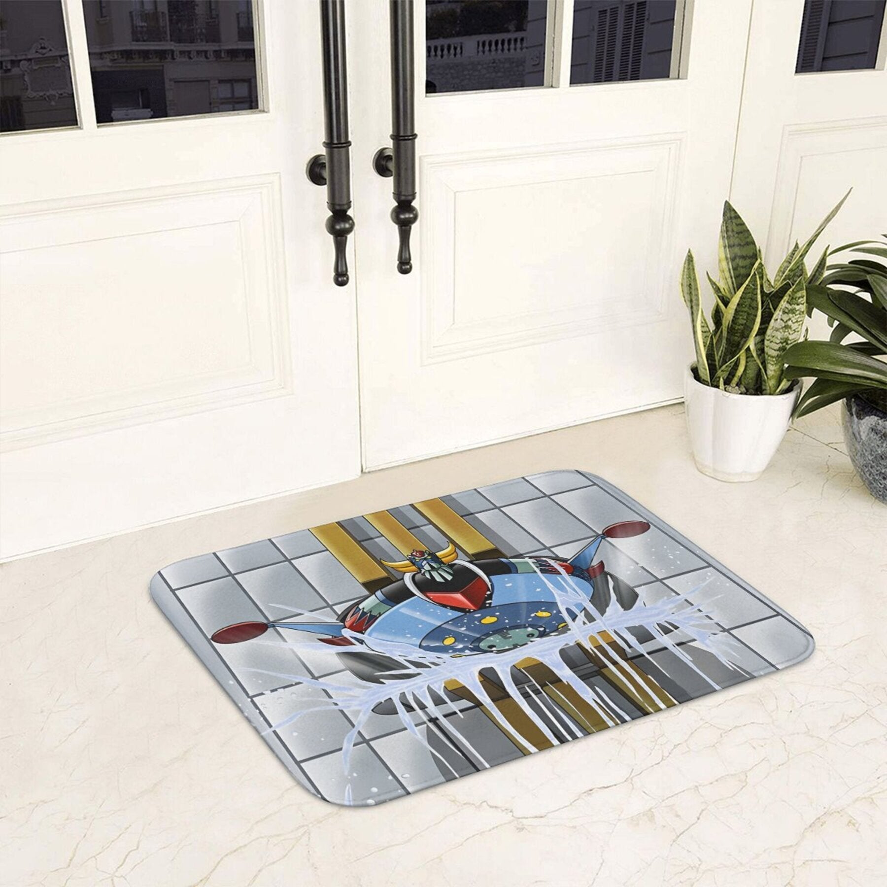 Non-Slip Bath Doormat Polyester Mat for Home Decor Bedroom Christmas 1 Piece
