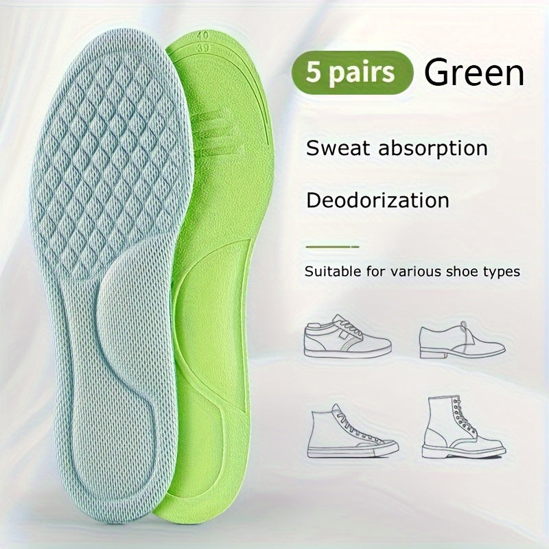 5 juft Ultra-Soft Wormwood ichki qismi, hidni yo'qotish, shokni yutish, qulaylik uchun