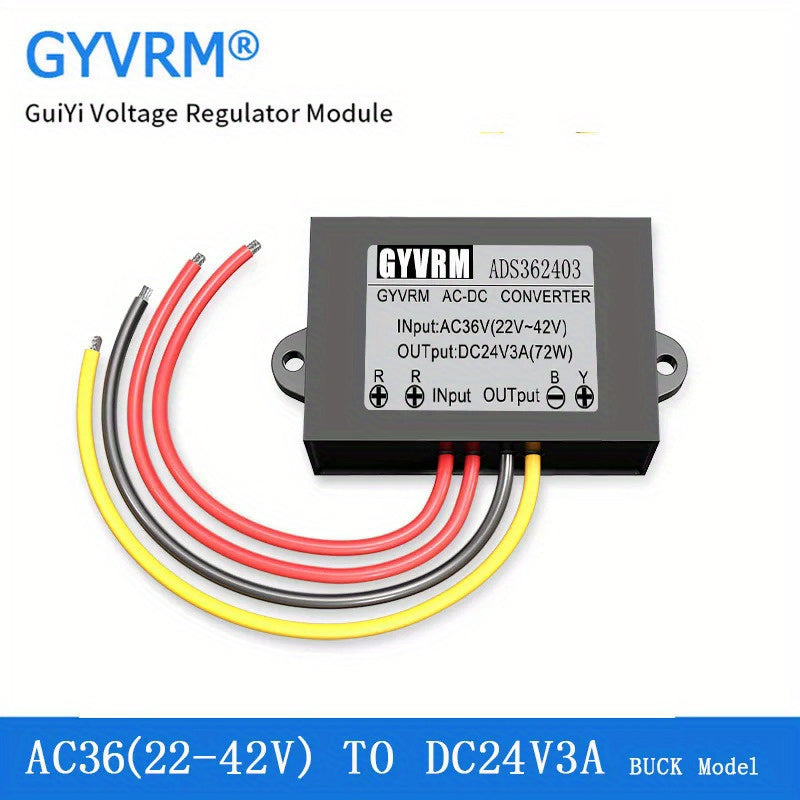Convertidor de corriente alterna a corriente continua de alta potencia 72W 3A fuente de alimentación industrial de 22-42V