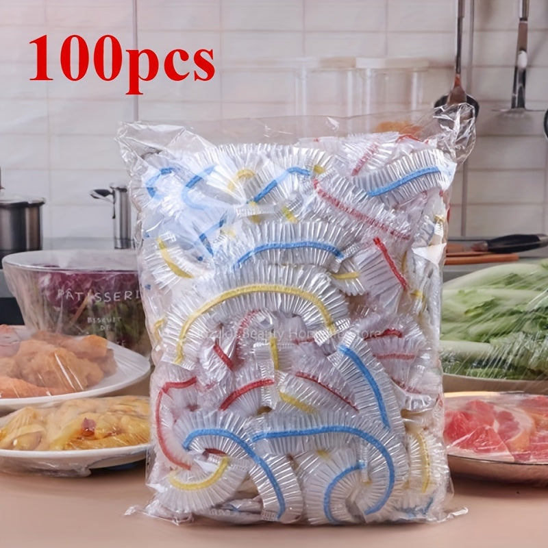 Одноразовые пакеты для хранения продуктов 100 штук, герметичные, герметичные пластиковые для фруктов и овощей