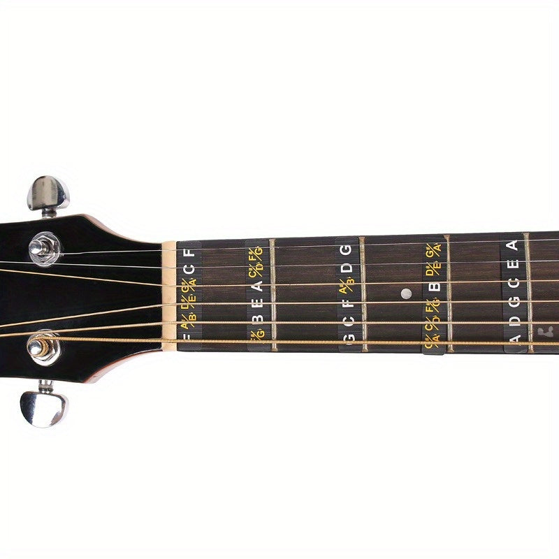 Guitar Fretboard Note Map Sticker Removable Vinyl for Acoustic Electric Guitars