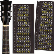 Guitar Fretboard Note Map Sticker Removable Vinyl for Acoustic Electric Guitars