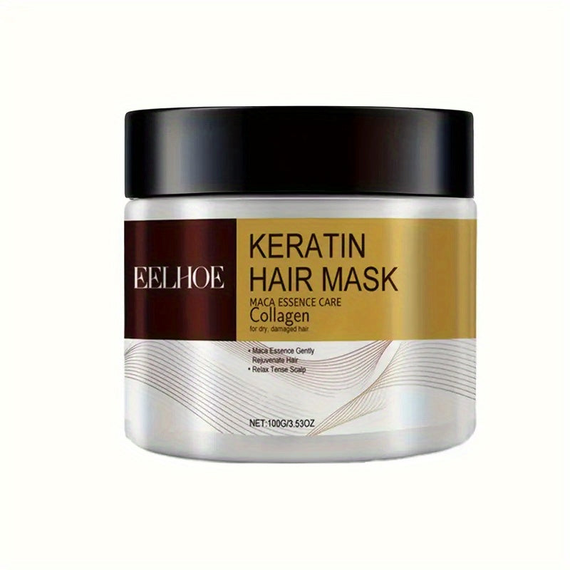 Unisex Adult Keratin Hair Mask with Collagen and Coconut Oil Deep Nourishing Treatment for Normal Hair