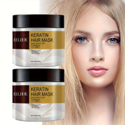 2-Pack Keratin Hair Mask with Collagen and Coconut for Nourished Frizz-Free Hair 200g