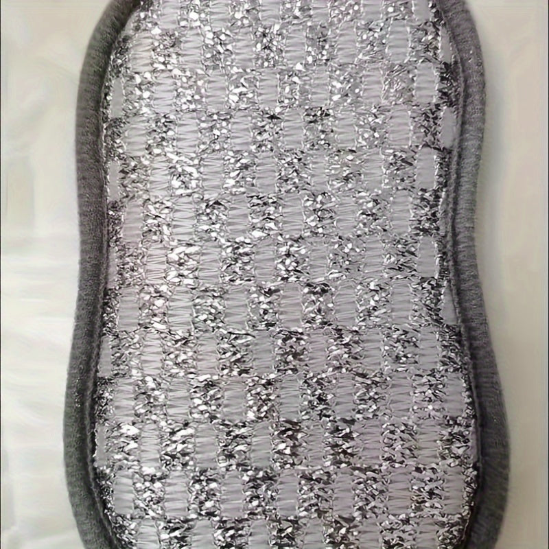 6 Pack Microfiber Sponges Heavy Duty Kitchen Bathroom Cleaning Reusable Machine Washable