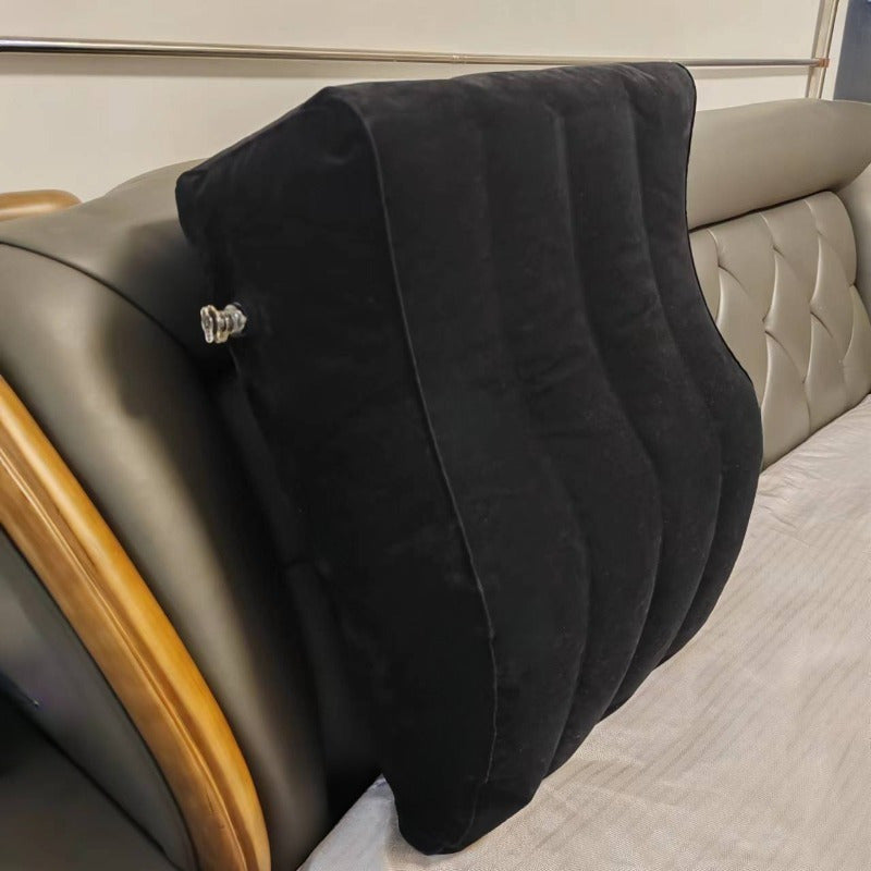 Almohada inflable de soporte para piernas para aliviar el dolor de espalda, fatiga en el embarazo, cojín portátil