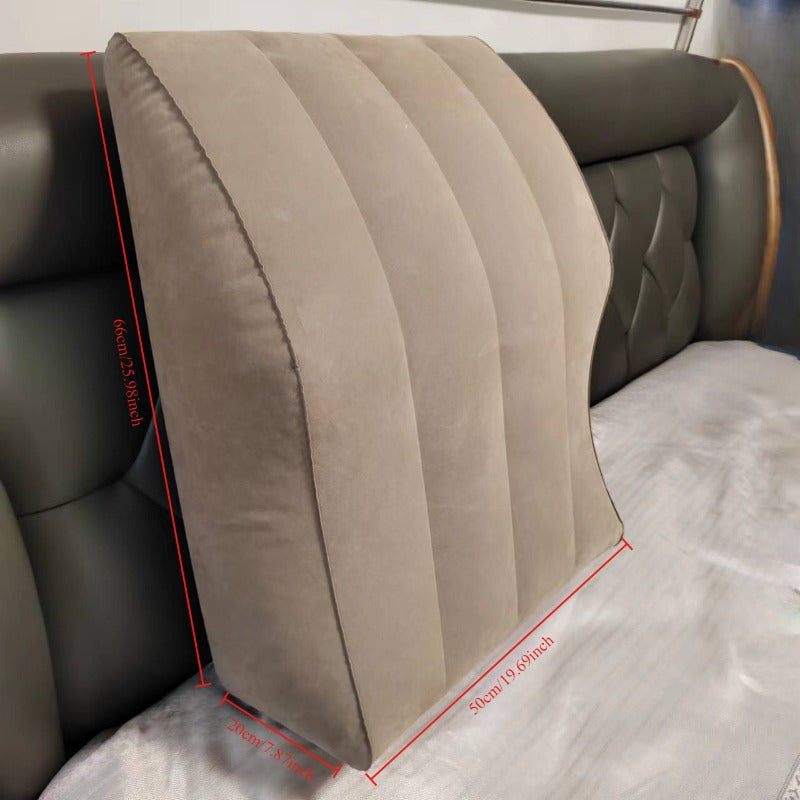 Almohada inflable de soporte para piernas para aliviar el dolor de espalda, fatiga en el embarazo, cojín portátil