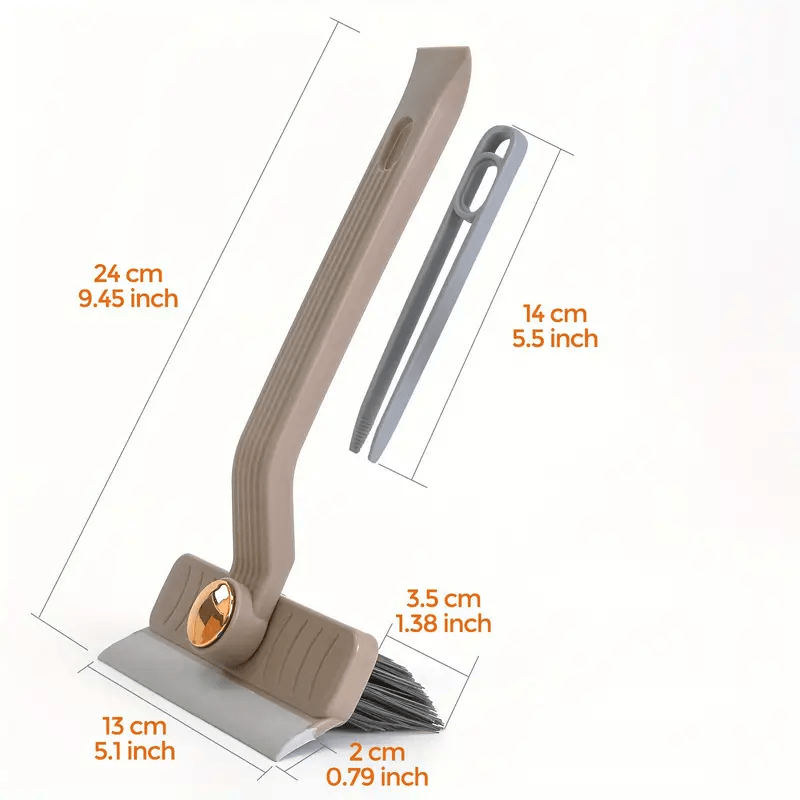 Multi-Purpose Tile Cleaning Brush 3-in-1 360° Rotating Scrubber for Bathroom and Kitchen Floors