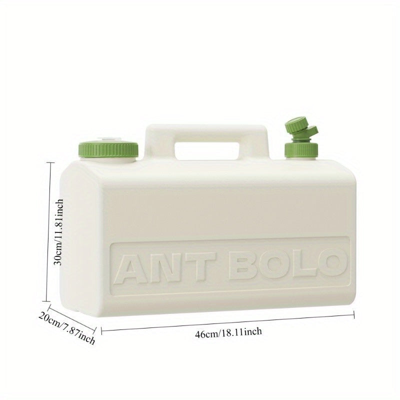 20L Portable Water Container with Faucet, Ergonomic Handle, Sealed Latex Ring