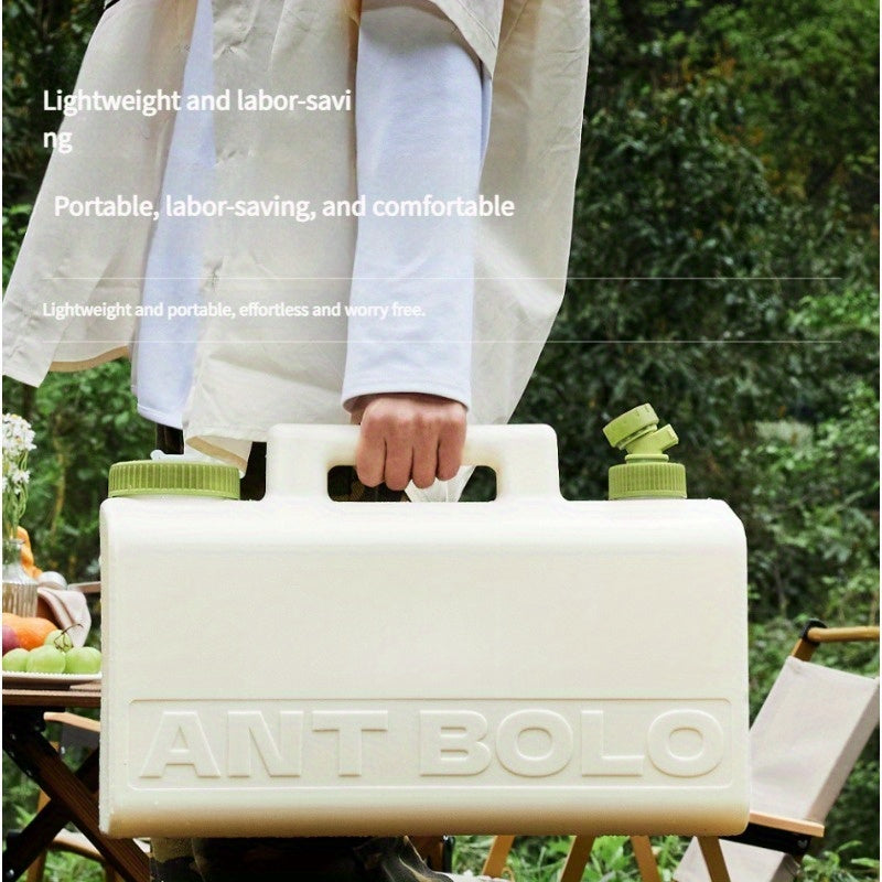 20L Portable Water Container with Faucet, Ergonomic Handle, Sealed Latex Ring