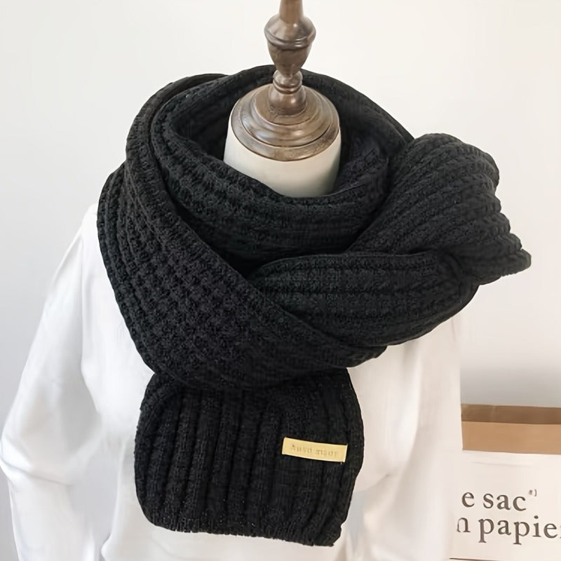 Bufanda de punto, accesorio cálido y acogedor para el invierno para hombres y mujeres