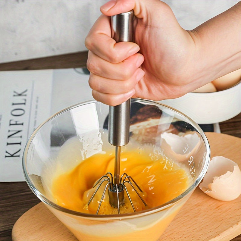 Stainless Steel Handheld Whisk for Baking and Egg Mixing, Durable and Easy to Use