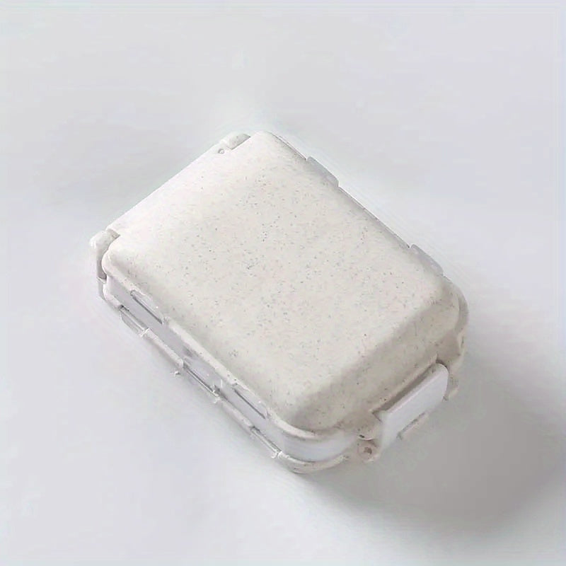 Foldable Small Medicine Box with 3 Layers, 8 Compartments, Compact Storage