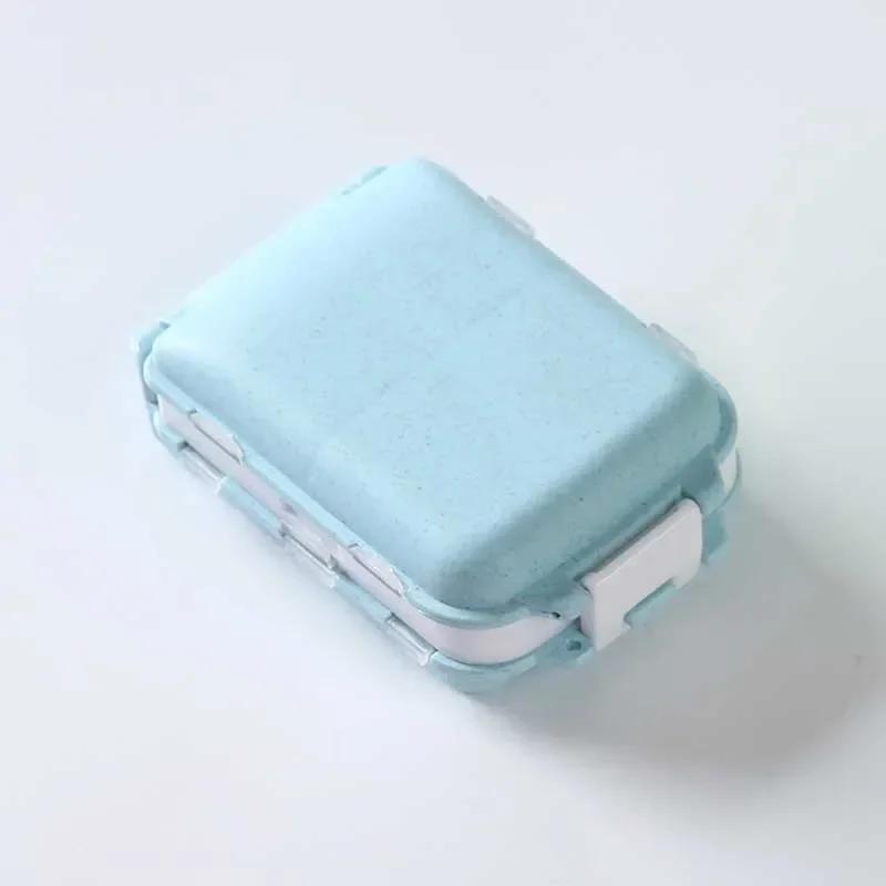 Foldable Small Medicine Box with 3 Layers, 8 Compartments, Compact Storage