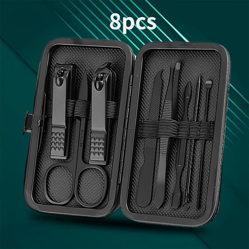 Set of 24 Nail Clipper and Trimming Tools with Travel Case Manicure Pedicure Kit