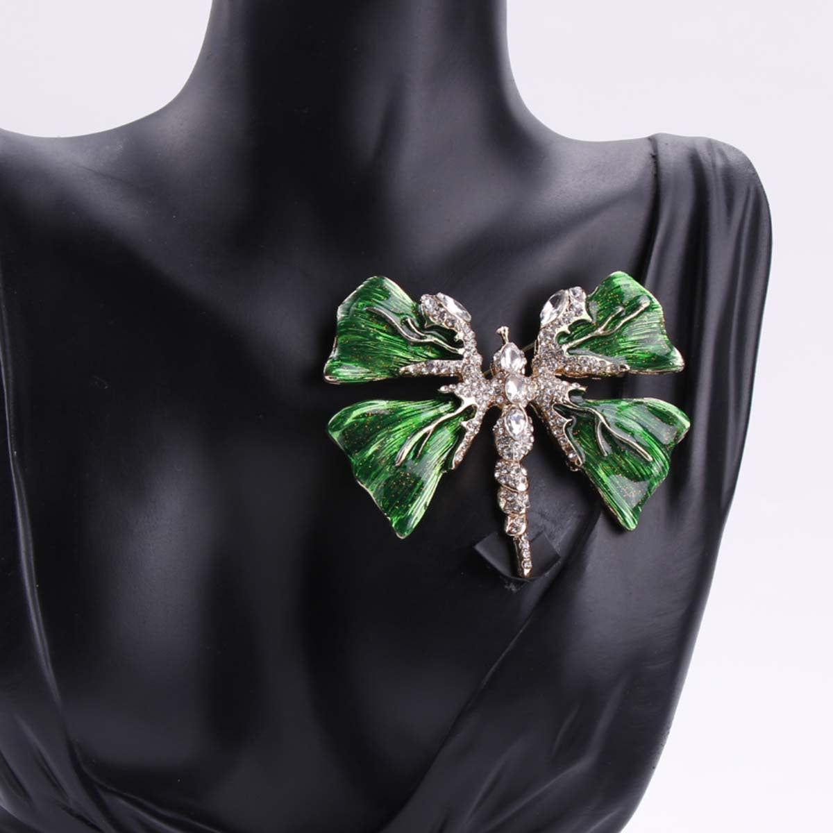 Vintage Dragonfly Brooch Exaggerated Insect Dazzling Clothing Accessory